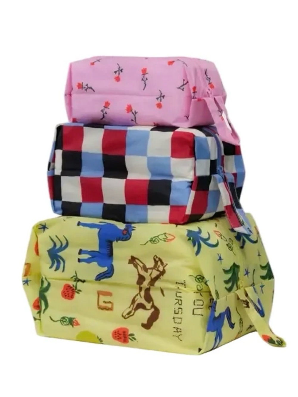 NWT Baggu 3D Zip Set - Painted Prairie
